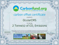 carbon offset certificate